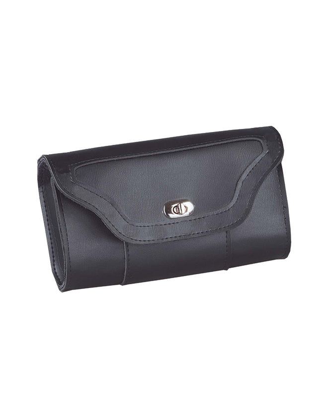 Dynamicleather PVC tool bag with clip, thigh, fan, and bag compartments for organizing tools and accessories.