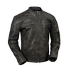 Men's leather cruiser jacket by HighwayLeather, stylish men's jacket with durable leather construction and classic design.