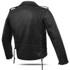 Highway Leather Old School Police Style Motorcycle Leather Brown Jacket - HighwayLeather