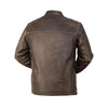 Men's leather jacket by HighwayLeather, Maine style, featuring classic design with detailed stitching and smooth leather finish.