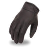 Dynamicleather FI132GEL gloves made of soft leather with reinforced palms and adjustable wrist strap.