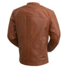 HighwayLeather ICONOCLAST men's leather jacket with classic design, visible leather texture and stylish collar detail.