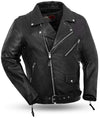 Men's classic leather jacket by HighwayLeather, First Mfg Co Fillmore, featuring a rugged design and stylish fit.