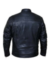 Men's lightweight motorcycle jacket by Dynamicleather, shown in black with sleek design and protective features.