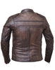 Men's Montana Brown Premium Leather Motorcycle Jacket - HighwayLeather