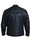 Dynamicleather women's lightweight motorcycle jacket in black, featuring a sleek design and zipper details.
