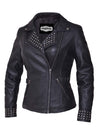 Ladies Lambskin Leather Jacket by Dynamicleather, stylish women's derringer jacket with smooth leather finish.