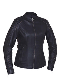 Ladies Derringer Lambskin Leather Jacket