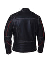 Ladies Ultra Motorcycle Jacket by Dynamicleather, black women’s motorcycle jacket with protective armor and stylish design.