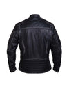 Women’s ultra motorcycle jacket by DynamicLeather, black leather motorcycle jacket with protective design for women.