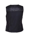 Ladies Durango Gray Ultra Motorcycle Vest by Dynamicleather, women's vest with sleek gray design and durable leather construction.