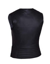 Women’s premium zippered motorcycle vest by Dynamicleather, featuring a sleek black design and front zipper closure.