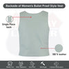 Gray Tactical Style Leather Vest – SKU#14945Gray36 | HL14945Gray
