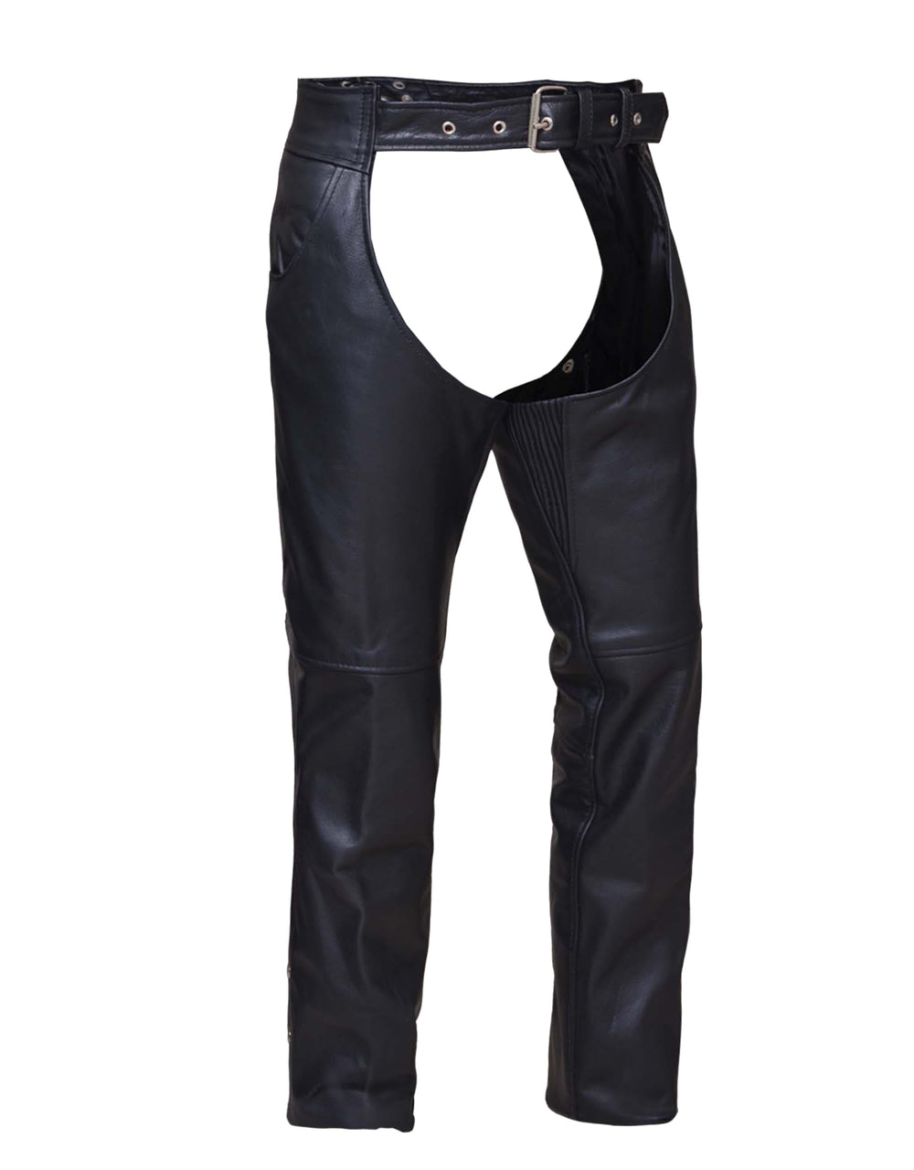 Unisex Jean Pocket Motorcycle Chaps with Spandex - 7107.00 - HighwayLeather