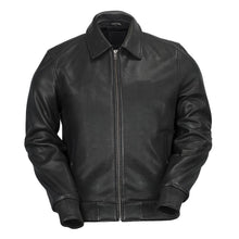 CASTOR - MEN'S BOMBER LEATHER JACKET - HighwayLeather