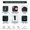 Buffalo Leather Gear women's full-length motorcycle jacket with side lace and ammo pocket, showcasing rugged style and detailed design.