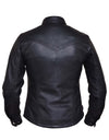 Dynamicleather ladies lightweight leather motorcycle jacket for women with a sleek, fitted design and premium leather finish.