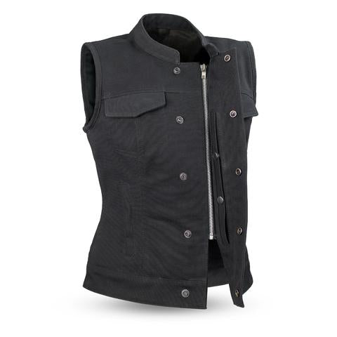 Dynamicleather Nomad women's vest featuring stylish design, lightweight fabric, and tailored fit, perfect for casual or layered outfits.