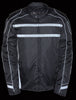 Men's Vented Textile Jacket w/ High Visibility Reflective - HighwayLeather