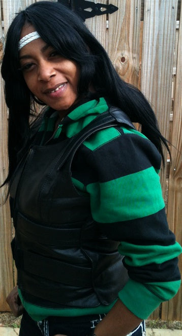 Women's Tactical-Style Leather Vest