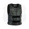 Men Bullet Proof style Leather Motorcycle Vest for bikers Club Tactical Vest - HighwayLeather