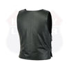 Men’s Black Leather Motorcycle Vest – Tactical Style | HL11643Black