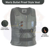 Men’s Black Leather Motorcycle Vest – Tactical Style | HL11643Black