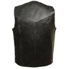 Men's Classic Snap Front Biker Vest - HighwayLeather