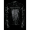 Men's sporty crossover jacket from HighwayLeather, featuring a sleek design and front zipper, perfect for active outdoor wear.