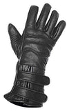 Dynamicleather men's leather gloves covering full hand with detailed stitching, stylish and durable for cold weather.