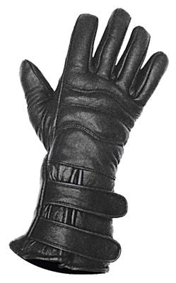 Dynamicleather men's leather gloves covering full hand with detailed stitching, stylish and durable for cold weather.