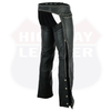 Hip Hugger Leather Chaps Bling Detailing Women Style - HighwayLeather