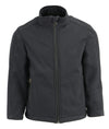Kids waterproof lightweight soft shell jacket with zipper front, ideal for outdoor play, by HighwayLeather.