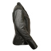 Women's leather jacket by HighwayLeather with braided and studded back detailing, stylish and durable women's jacket.