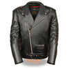 Men's Vented M/C jacket w/ Side Lace - HighwayLeather