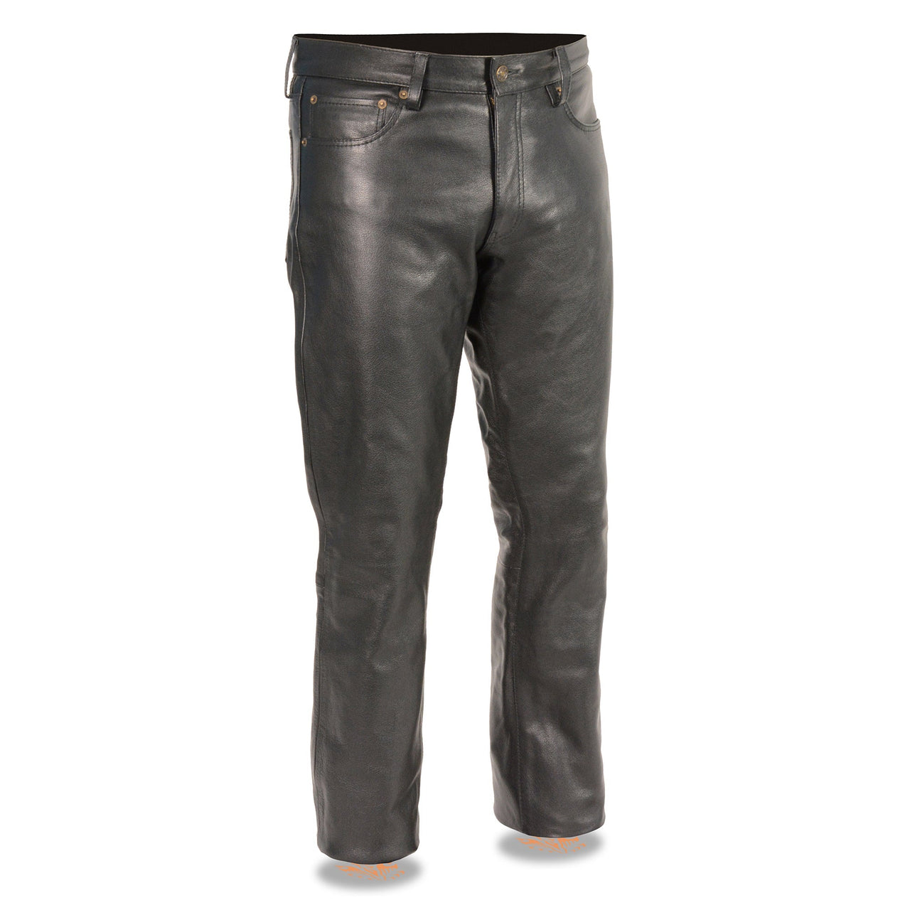 Men's Classic 5 Pocket Leather Pants - HighwayLeather