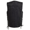 Youth Size Leather Side Lace Biker Vest - HighwayLeather