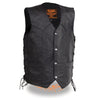 Youth Size Leather Side Lace Biker Vest - HighwayLeather