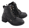 Kid's plain toe zipper boots by HighwayLeather featuring side zipper closure and durable design.
