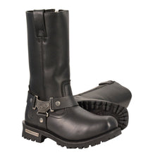 WIDE - Men's 11 Inch Waterproof Harness Square Toe Boot - HighwayLeather