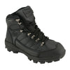 Milwaukee Leather men's black water and frost proof leather boots with sturdy design and reinforced soles.