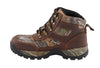 Men's Waterproof Brown Hiking Boot w/ Mossy Oak® Print - HighwayLeather