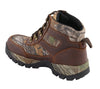 Men's Waterproof Brown Hiking Boot w/ Mossy Oak® Print - HighwayLeather