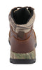 Men's Waterproof Brown Hiking Boot w/ Mossy Oak® Print - HighwayLeather