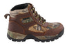 Men's Waterproof Brown Hiking Boot w/ Mossy Oak® Print - HighwayLeather