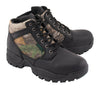 Men's Waterproof Black Work Boot w/ Mossy Oak® Print - HighwayLeather