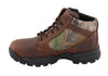 Men's Waterproof Brown Work Boot w/ Mossy Oak® Print - HighwayLeather