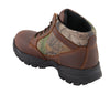 Men's Waterproof Brown Work Boot w/ Mossy Oak® Print - HighwayLeather