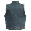 Kids Denim Club Style Snap Front Vest - HighwayLeather