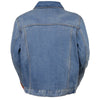 Men's Classic Denim Jean Pocket Jacket w/ Gun Pockets - HighwayLeather